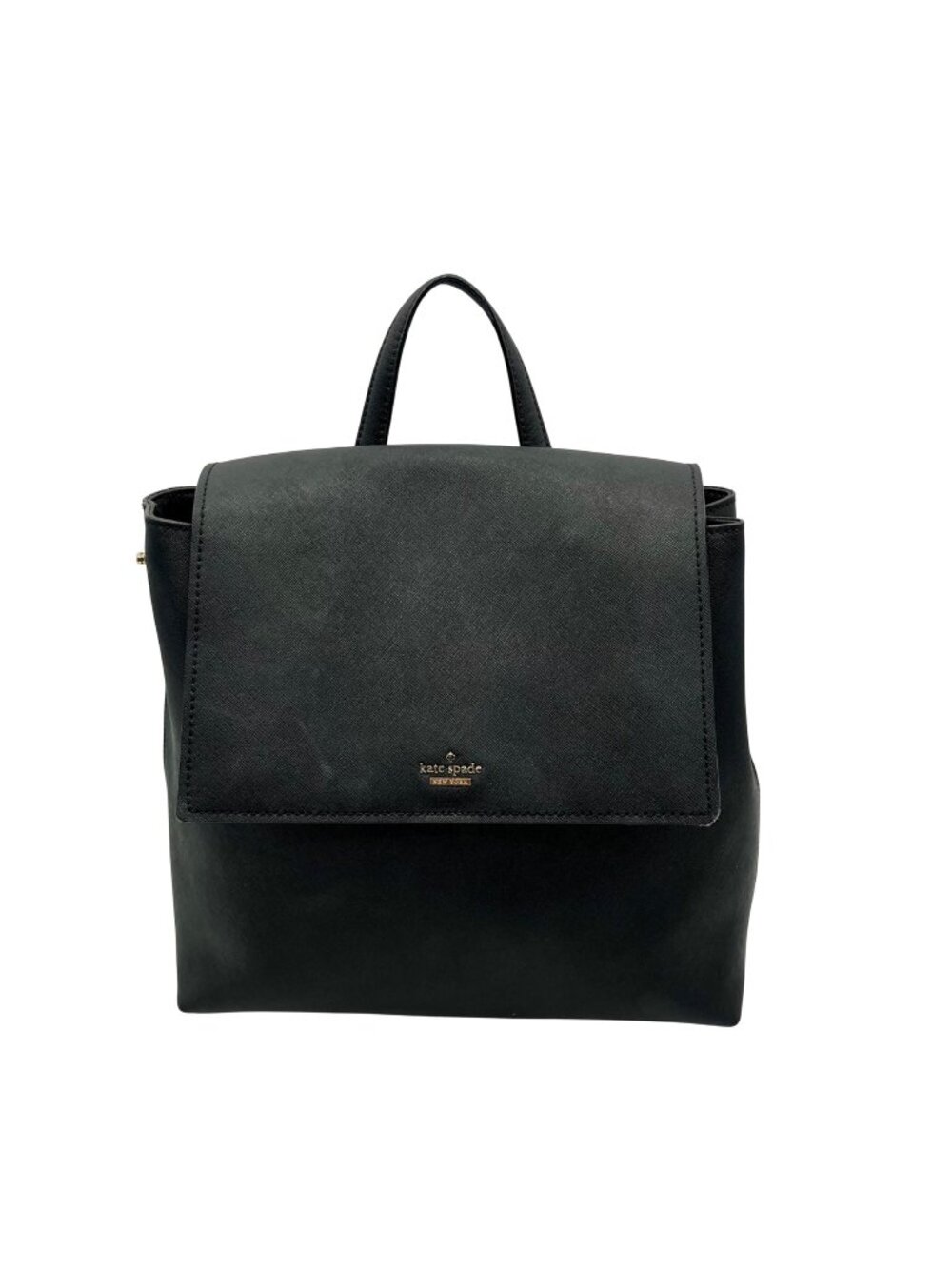 Kate Spade Black Leather Backpack